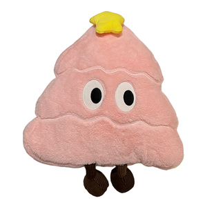 粉色圣诞树抱枕被子两用空调毯子二合一午睡办公室靠枕汽车载靠垫