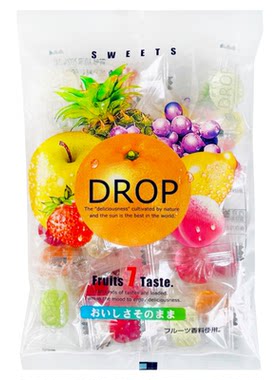 日本进口秋山制果7味水果糖硬糖