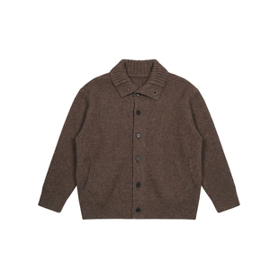 Hualun冬季老钱风男装毛衣开衫外套男保暖毛衫上衣韩版百搭针织衫