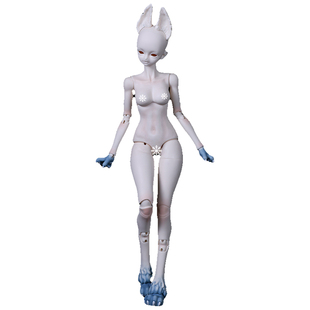 4分BJD女娃素体 雪国来信系列 雪狐男+女体 GEM贵族娃娃