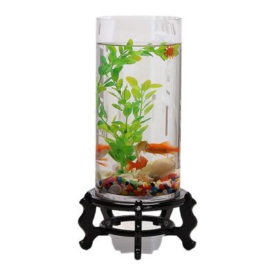 创意落地玻璃直筒鱼缸大号圆柱形