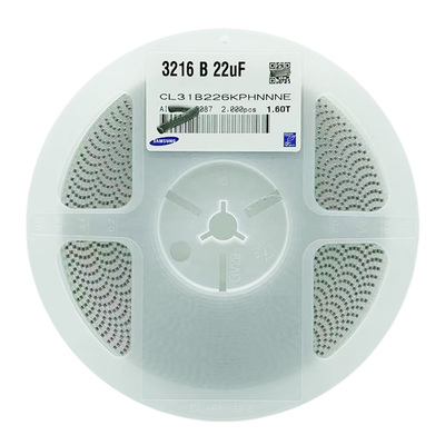 原装贴片电容1206 22UF 226K 10V 10% X7R CL31B226KPHNNNE整盘价