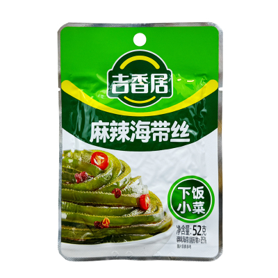 吉香居麻辣海带丝52g袋装海味休闲零食下饭咸菜泡菜海带早餐配粥