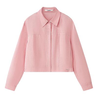 【环保丝麻料】Laurel劳芮新款箱型短款夹克女LWL363W02400