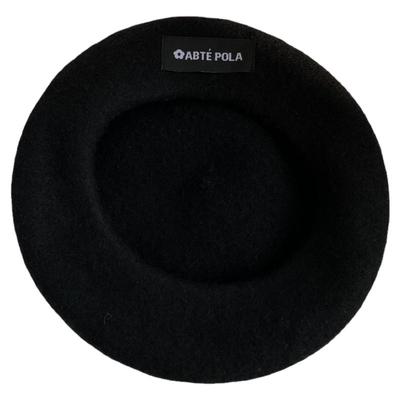 羊毛贴布贝雷帽女冬季帽子克莱因蓝画家帽