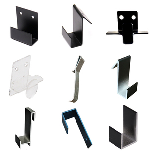 瓷砖展架挂钩左右型铁中钩地砖石材展示样品陈列架中间无缝托板