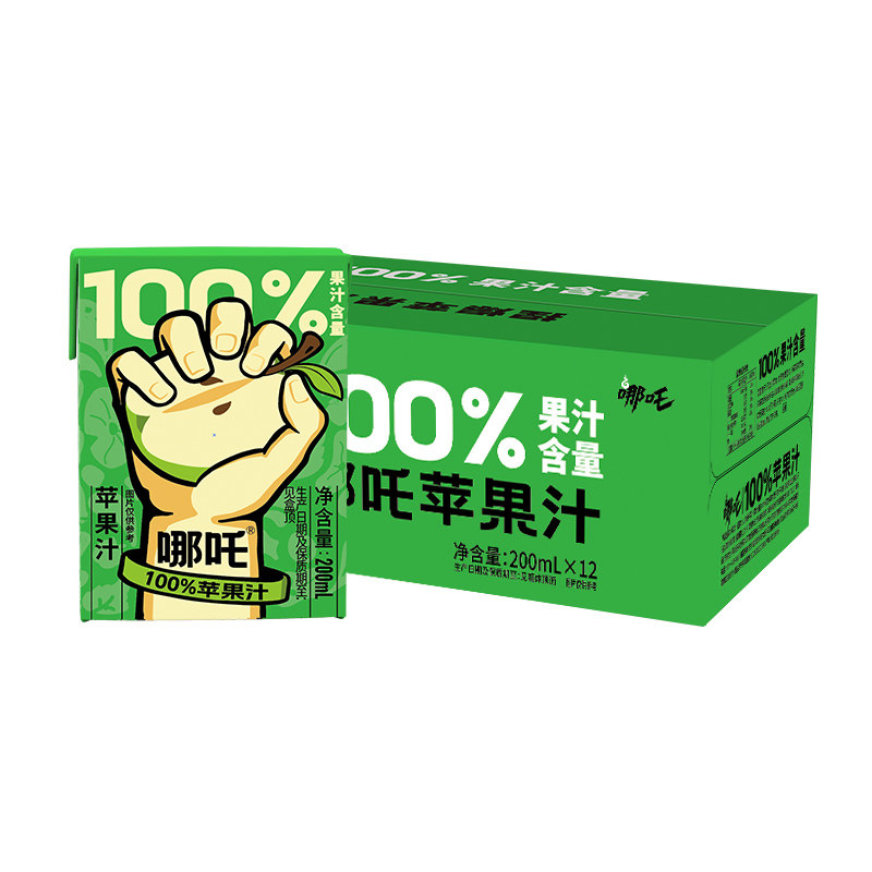 【到手12盒】哪吒捏爆纯苹果汁