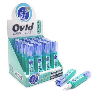 百通修正液BT-5054涂改液改正液大容量快干极细1.6mm铁头改错液