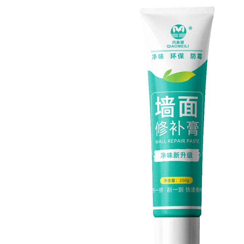 补墙膏白色墙壁墙体裂缝修复