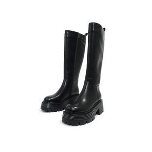 IN&IN漫画腿大长靴女新款加绒保暖长筒靴T01