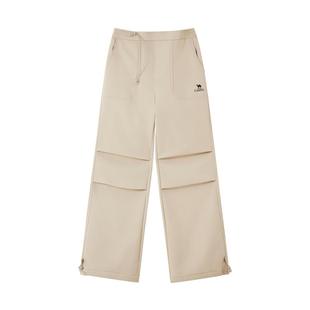 骆驼女装加绒长裤2025新款秋冬加绒加厚保暖户外休闲运动工装裤子