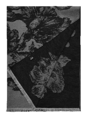 XINUO野蛮生长真丝拉绒围巾披肩