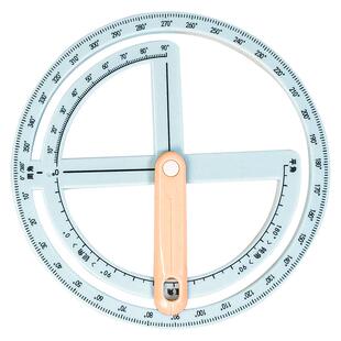 小学生量角器教具360度活动角多功能尺子套装学生专用识图用图作业尺学习用品几何图形尺量角尺