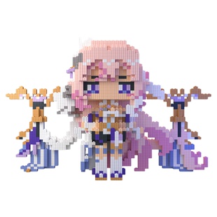 爱莉希雅积木人崩三同人系列高难度拼装小颗粒动漫手办礼物谷子