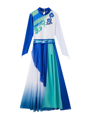 姿美特民族风舞蹈演出服飘逸美妙