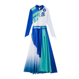 姿美特民族风舞蹈演出服飘逸美妙