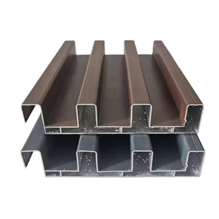 铝合金长城板聚氨酯隔热铝瓦双层屋顶铝瓦阳光房雨棚凹凸形格栅板