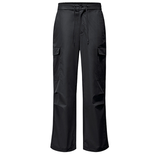 企鹅工装裤女款2025秋冬新款休闲裤徒步防水运动冲锋长裤直筒男