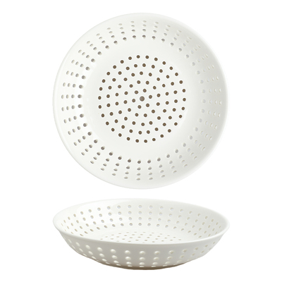 舍里食品级圆形多孔陶瓷蒸格饺盘