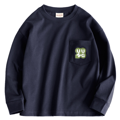 班比纳童装男童长袖t恤纯棉宽松