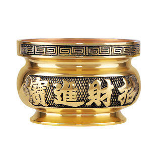 铜香炉蜡烛台座一体供佛供奉祖先黄铜烛台家用室内上香烛台三件套