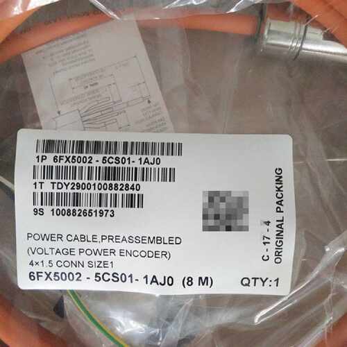 议价6FX5002-5CS01-1AJ0西门子伺服动力电缆8米 6FX5002-5CSO1-1A
