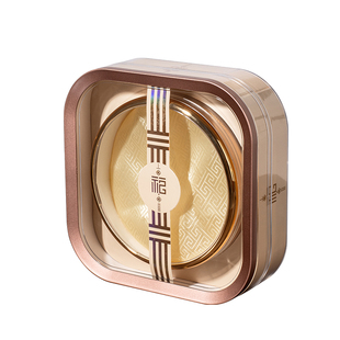 西洋参包装盒高档透明金边石斛燕窝虫草海味干货通用四拼空礼品盒