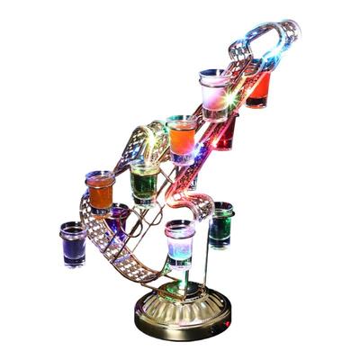 酒吧发光鸡尾酒杯架子弹杯架