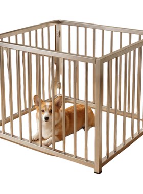 不锈钢狗围栏隔离大中小型犬栏宠物栅栏笼子室内户外护栏定制包邮