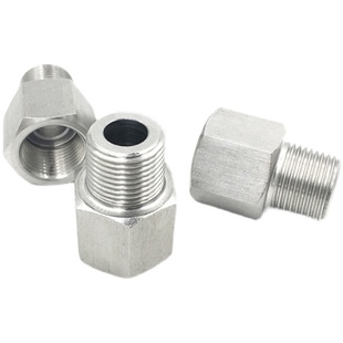 304不锈钢转换接头NPT1/4/NPT1/2压力表转接头M14*1.5接头M20*1.5