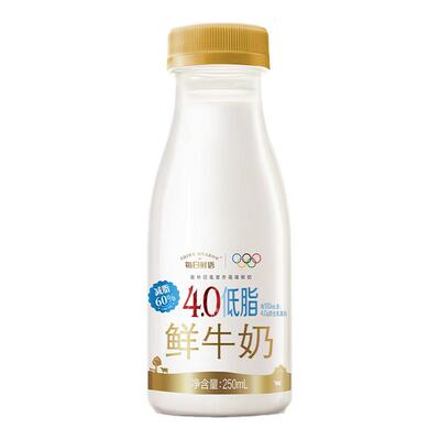 每日鲜语4.0低脂鲜奶250ml*12瓶