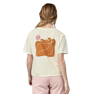 Patagonia巴塔哥尼亚女Sunrise Rollers印花宽松休闲短袖T恤37696