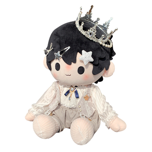 原创棉花娃娃40cm维斯佩拉娃衣华丽宫廷风复古毛绒玩偶可爱风衣服