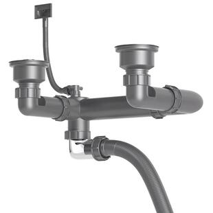 日丰厨房下水管道排水管洗菜盆洗碗池双槽防臭下水器套装配件通用