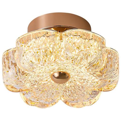 帕莎 过道灯 现代轻奢走廊阳台灯树脂花朵入户玄关吸顶灯2025新款