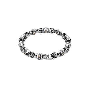 ROCKRIDE 重生十二神冕手链 新款气质高级男款复古925纯银欧美