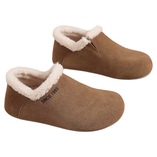 星期六美拉德风雪地靴女款冬季加绒保暖真皮全包勃肯鞋显脚小棉鞋