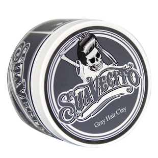 奶奶灰发泥骷髅头一次性染色发蜡男士定型白色灰色彩色造型发膏