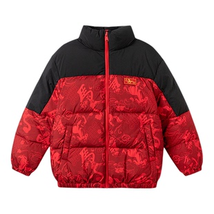 巴拉巴拉童装儿童羽绒服男女童2026新款冬装防护宝宝保暖拜年服潮