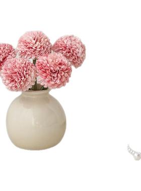 ins风陶瓷仿真花瓶套装客厅书房