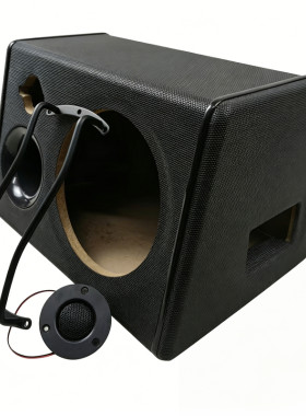 DIY车载低音炮梯形皮革空箱