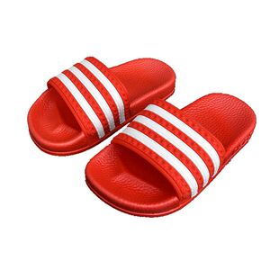亲子拖鞋男童款浴室居家情侣凉拖鞋女士大码明星款黑白条纹三条杠