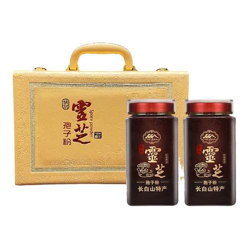 长白山灵芝孢子粉500g正品官方旗舰店特级头道破壁林芝孢子粉