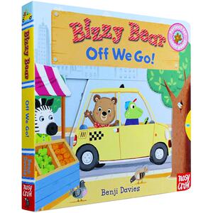 英文原版书绘本 Bizzy Bear: Happy Holiday 小熊很忙之开心假日 纸板活动操作书 1-3岁宝宝学习英语启蒙阅读正版图画书