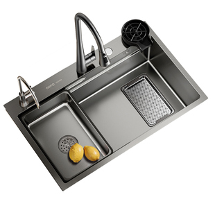 日丰集宝水槽|5MM加厚厨房大单槽304不锈钢手工槽家用台下洗菜盆