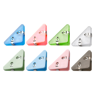 杰利书角防卷神器多功能三角夹透明直角边角夹试卷夹小学生手账夹高颜值夹子文具卷子夹书角小夹子固定书本