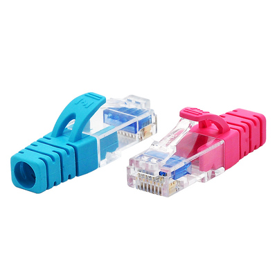 【四件式水晶头】原装正品日线nippon千兆非屏蔽六类RJ45网线接头