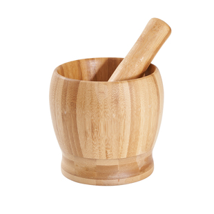 捣蒜罐压蒜泥器手动楠竹捣碎罐器中药面膜研磨蓉药盅研磨蒜舀子碗
