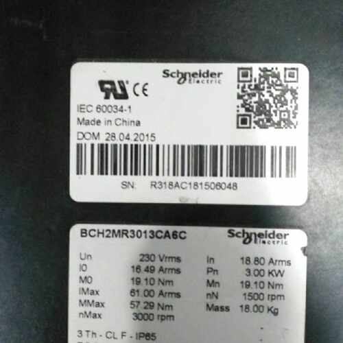 议价施耐德伺服电机BCH2MR3023CF6C全新正品质保一年