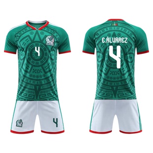2026世界杯墨西哥球衣劳尔国家队成人儿童足球训练服套装男款定制